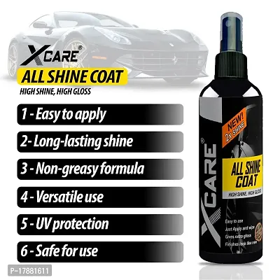 Xcare All Shine Coat/All in One Polish/Car Polish/Dashboard Polish/Body Polish/Bike Polish/Interior Polish/High Gloss/Long Lasting (100+100ml)-thumb2