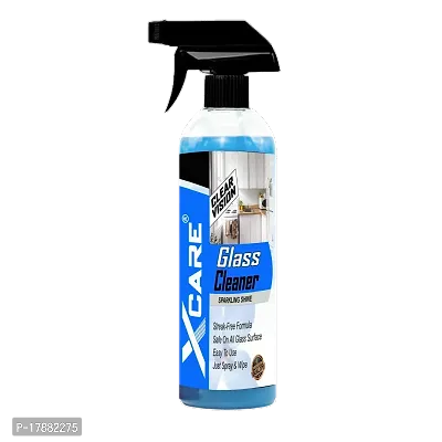 Xcare Glass Cleaner - Professional Strength Formula for Cars, Homes, and Offices - Streak-Free Shine for Windows, Mirrors, and More (500 Ml)