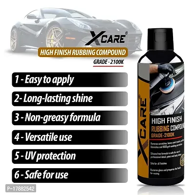 Xcare Rubbing Compound - Removes Scratches and Swirl Marks - Restores Gloss and Shine - 200+200ml Bottle-thumb4