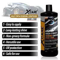 Xcare Rubbing Compound - Removes Scratches and Swirl Marks - Restores Gloss and Shine - 1Ltr Bottle-thumb3