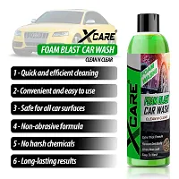 Xcare Foam Blast Car Wash Shampoo - High Foaming Formula for a Deep Clean - Safe on Paint and Wax (200+200ML)-thumb1