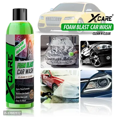Xcare Foam Blast Car Wash Shampoo - High Foaming Formula for a Deep Clean - Safe on Paint and Wax (200+200ML)-thumb3