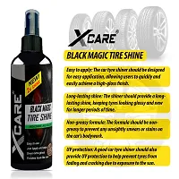 Xcare Black Magic Tyre Shine for Car and Bike - Long-Lasting Gloss (100+100ml)-thumb4