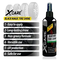 Xcare Black Magic Tyre Shine for Car and Bike - Long-Lasting Gloss (100+100ml)-thumb2