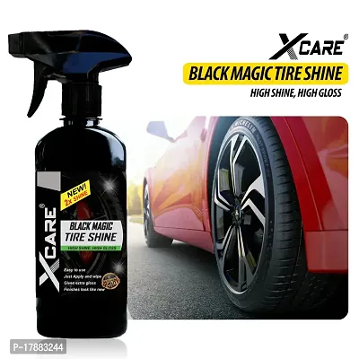 Xcare Black Magic Tyre Shine for Car and Bike - Long-Lasting Gloss (250ml)
