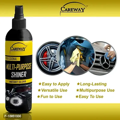 Careway Car and Bike Multipurpose Shiner For Instant Gloss (100+100ML)-thumb2