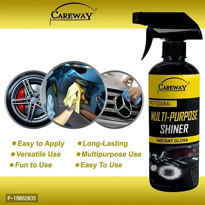 Careway Car and Bike Multipurpose Shiner For Instant Gloss (250ML)-thumb3