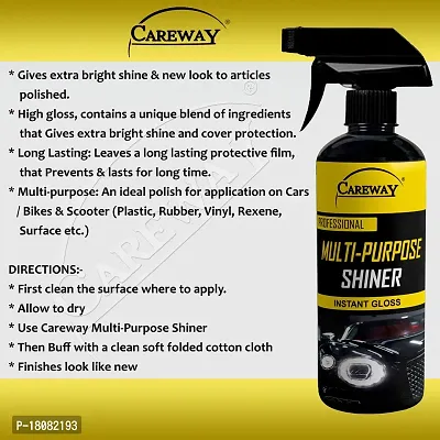 Careway Car and Bike Multipurpose Shiner For Instant Gloss (500ML)-thumb3