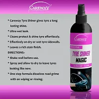 Careway Tyre Shiner Magic/Tyre Polish/car tyre Polish/Bike tyre Polish/high Gloss/high Shine/Long Lasting (100+100ML)-thumb2