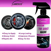 Careway Tyre Shiner Magic/Tyre Polish/car tyre Polish/Bike tyre Polish/high Gloss/high Shine/Long Lasting (250ML)-thumb3