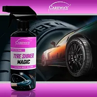 Careway Tyre Shiner Magic/Tyre Polish/car tyre Polish/Bike tyre Polish/high Gloss/high Shine/Long Lasting (250ML)-thumb2