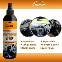 Careway Ultimate Dashboard Gloss /Interior Car Polish and Protectant - Long-Lasting Shine - Non-Greasy Formula -100+100ml-thumb2