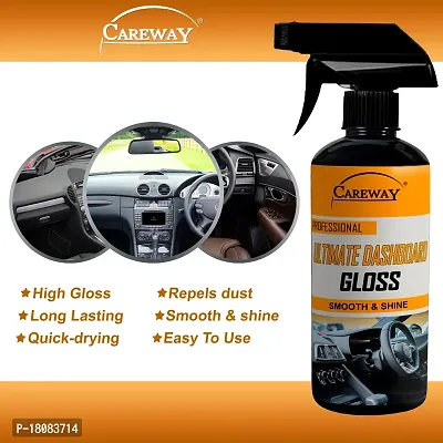 Careway Ultimate Dashboard Gloss /Smooth  Shine/Interior Car Polish and Protectant - Long-Lasting Shine - Non-Greasy Formula -250ml-thumb4