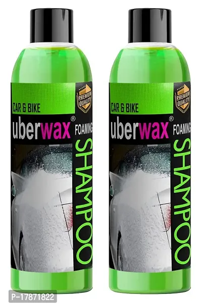 Uberwax Car and Bike Foaming Shampoo High foaming car  bike wash shampoo 200+200ML-thumb0