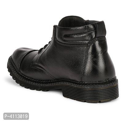 Trendy Leather Black Heel Boot For Men-thumb4