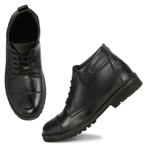 Trendy Heeled Boots For Men 