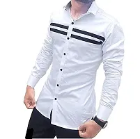 Stylish Black Cotton Blend Casual Shirt For Men-thumb2