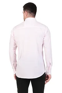 Classic Pink Cotton Blend Regular Fit Casual Shirt For Men-thumb2