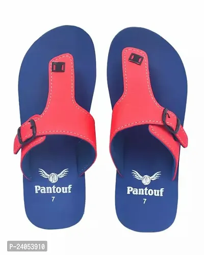 Stylish Blue Synthetic Flip Flops For Men