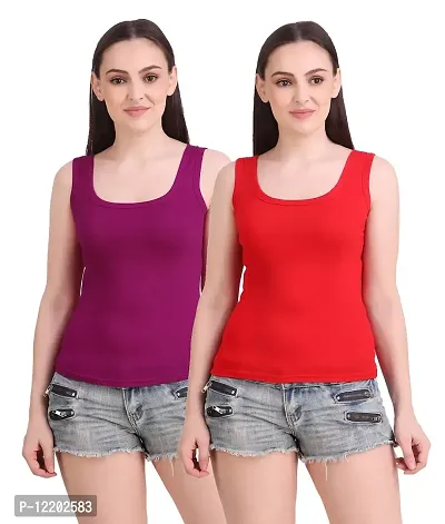 Buy Dress Closet Cotton Tank Top Vest Top Camisole Sando Inner Wear Camis  for Women, Girls (Medium) at