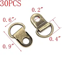 MTMTOOL D-Ring Tie Downs Bronze Tone D Rings Anchor Lashing Ring Small D Ring Buckle Pack of 30-thumb1