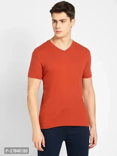 Classic Cotton Solid T-Shirt for Men-thumb0