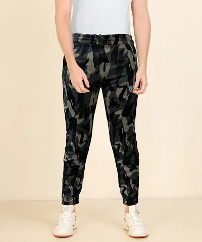 Stylish Cotton Spandex  Regular Track Pants For Men