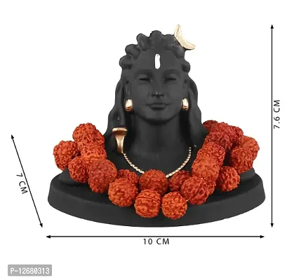 Adiyogi Statue for Car Accessories for Dash Board, Pooja  Gift,Decore Items for Home  Office, Made in India (Adiyogi)-thumb4
