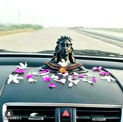 Adiyogi Statue for Car Accessories for Dash Board, Pooja  Gift,Decore Items for Home  Office, Made in India (Adiyogi)-thumb2