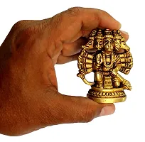 (8 Metals) Made Five (5) Faced Hanuman ji Idol/Brass Panch Mukhi Bajrang Bali Idol/Shri Hanumanji Idol to Protect from Shani and All Kind of Negative Energy (6)-thumb1