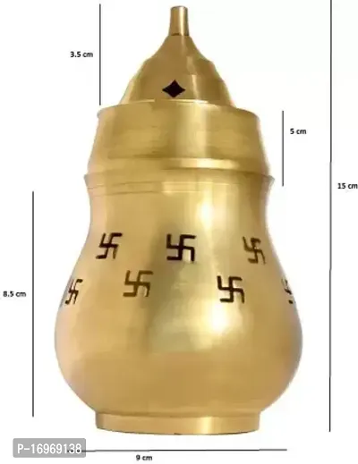 Akhand Diya Brass kapoor Oil Lamp Brass Table Diya-thumb4