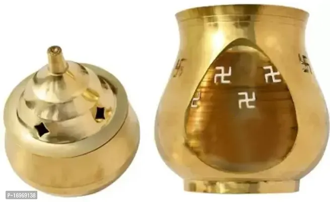 Akhand Diya Brass kapoor Oil Lamp Brass Table Diya-thumb2