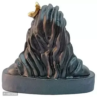 Adiyogi Shiva Statue Decorative Showpiece - 9 cm  (Polyresin, Black)-thumb2