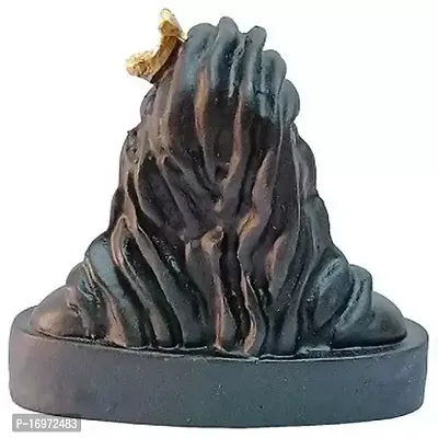 Adiyogi Shiva Statue Decorative Showpiece - 9 cm  (Polyresin, Black)-thumb3