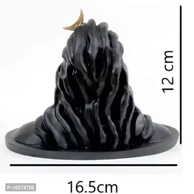 Shiv Adiyogi car Dashboard Statue/ Decorative Showpiece Decorative Showpiece - 12 cm  (Polyresin, Black)-thumb3