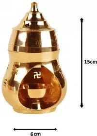1 pcs 5 Face Puja Camphor Burner Lamp Panch Aarti, 1 Pcs Kapoor/camphor Diffuser Brass Diya-thumb1