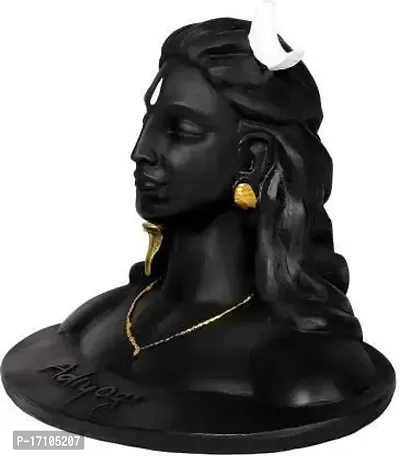 lord Shiva, you will love it Decorative Showpiece Decorative Showpiece Decorative Showpiece - 16 cm  (Polyresin, Black)-thumb4