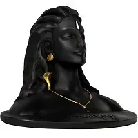 lord Shiva, you will love it Decorative Showpiece Decorative Showpiece Decorative Showpiece - 16 cm  (Polyresin, Black)-thumb1