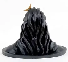 Aadiyogi statue height 10 cm Decorative Showpiece - 10 cm  (Polyresin, Black)-thumb1