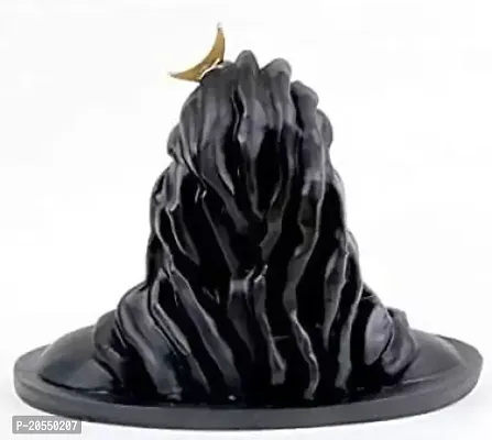 Adiyogi Shiva Statue for home decor|God idols for car dashboard Decorative Showpiece - 12 cm  (Resin, Black)-thumb2