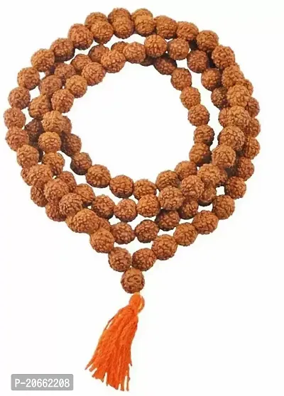Rudraksh Beads Mala 4 mm (108 Rudraksh Bead) Wood Chain