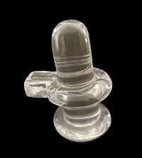 NANDI CRYSTAL SIHVLING YOGI 6 cm Religious Idol  Figurine  (Wood, Stone, Glass, Black, Clear, Grey)-thumb1