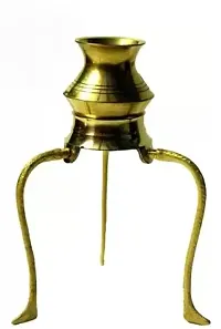 TIPHAEE LOTI 13 cm Religious Idol  Figurine  (Brass, Gold)-thumb1
