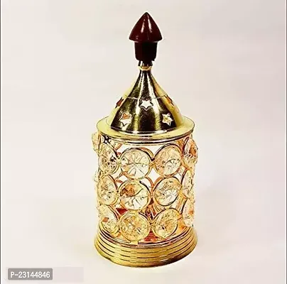Crystal Diya Decorative Crystals Oil Lamp Diya for Diwali, Puja and Festival Decoration-thumb0