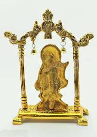 Metal Gold Plated Radha Krishna Idol on Jhula Idol Statue Showpiece Figurine for janmashtami Janmashtami jhula Gift,Mandir Pooja Murti.-thumb1