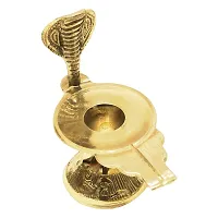 Shivling Naga Brass Stand for Shiva Linga Abhishek, Temple, Mandir, Pooja, Office-thumb1