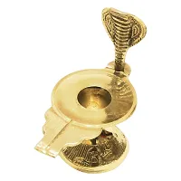 Shivling Naga Brass Stand for Shiva Linga Abhishek, Temple, Mandir, Pooja, Office-thumb2