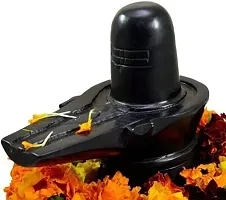 Black Shiva Lingam Shivling Marble Stone for Home Temple Marble Shiva Spiritual Idol Pooja Mandir God Statue 3 Inch for MahaShivratri Special-thumb3