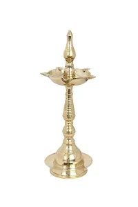 Decorative Brass Diya for Pooja Pack of 2-thumb1