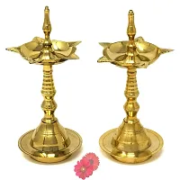 Decorative Brass Diya for Pooja Pack of 2-thumb3